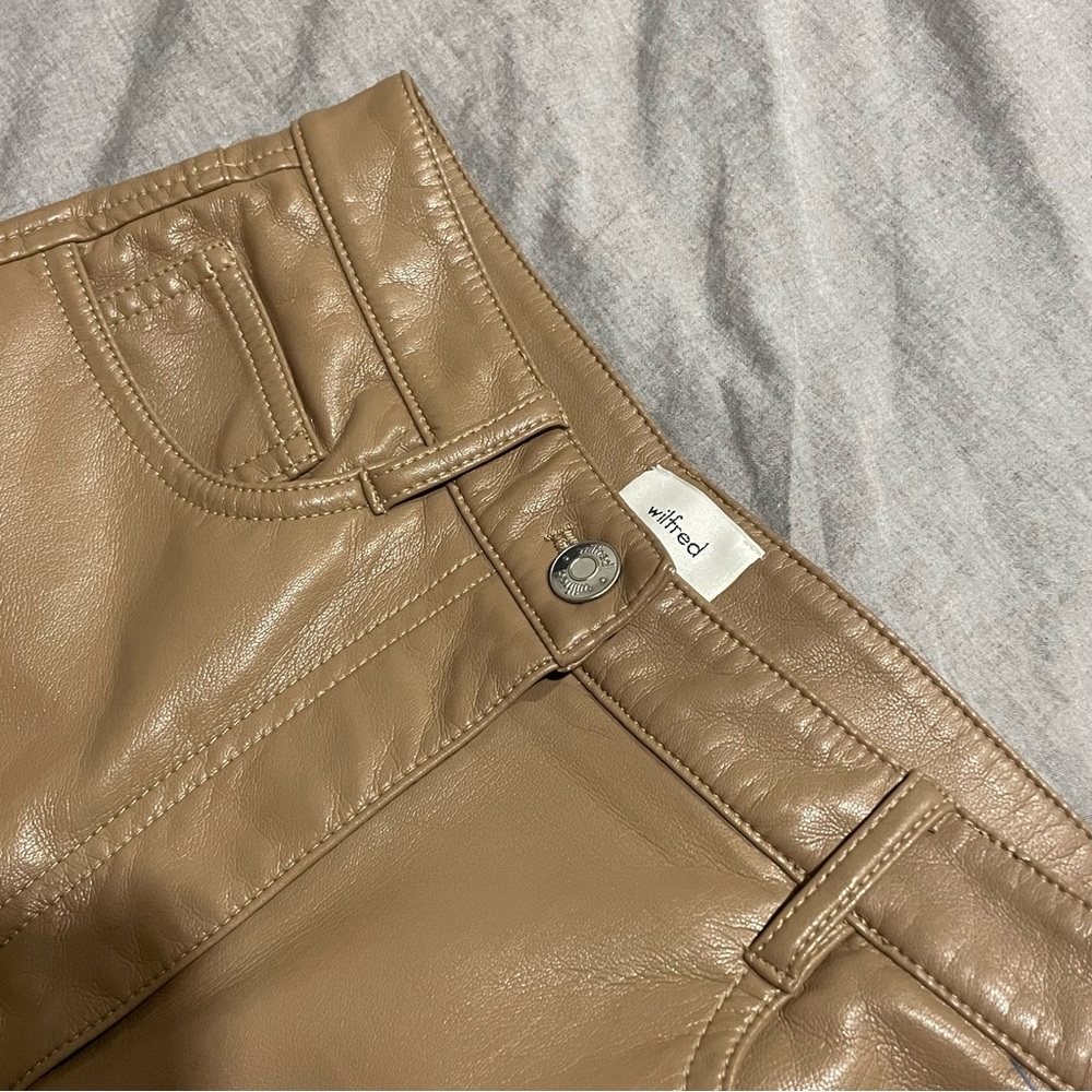 WILFRED MELINA LEATHER PANTS